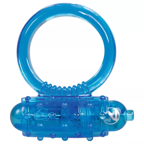 You2Toys - silikona vibrējošais erekcijas gredzens zils