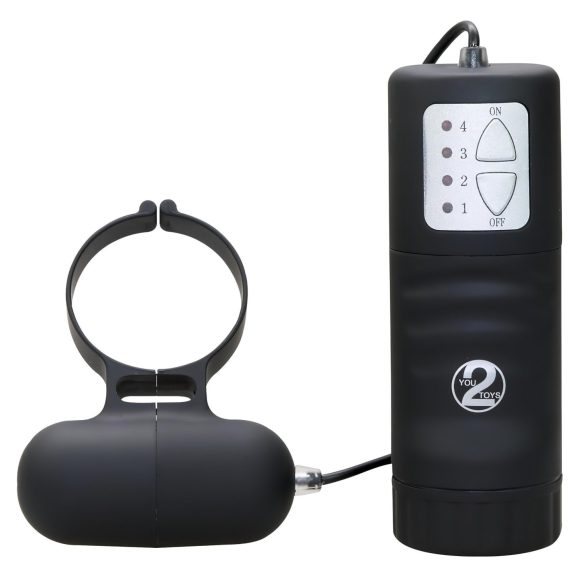 Melna vibrējoša dzimumlocekļa gredzena