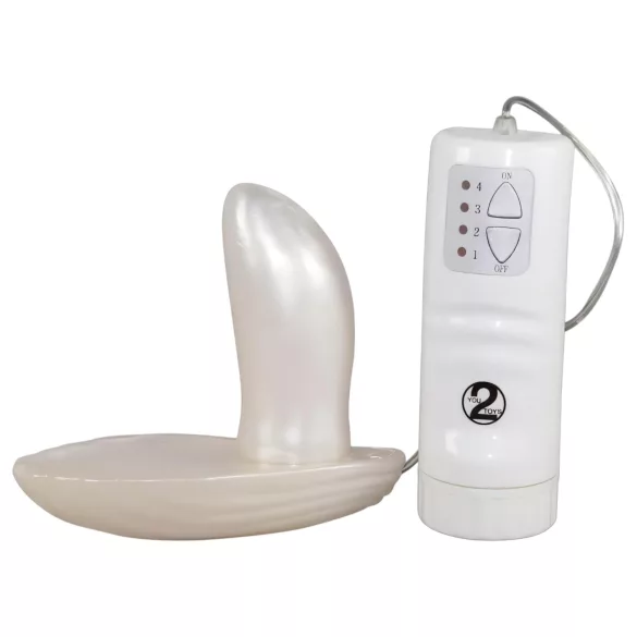 You2Toys - uzliekams vibrators sievietēm balts