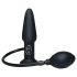 You2Toys True Black - anālais vibrators ar pumpi melns