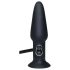 You2Toys True Black - anālais vibrators ar pumpi melns