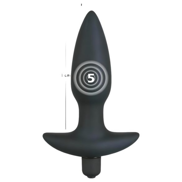 Black Velvets anālais vibrators plug vidējs
