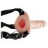 You2Toys - uzliekamais strap-on vibrators ar vibratoru, dabīga krāsa