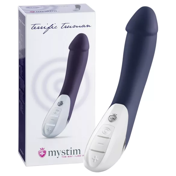 mystim Terrific Truman - vibrators ar 2 motoriem zilā krāsā
