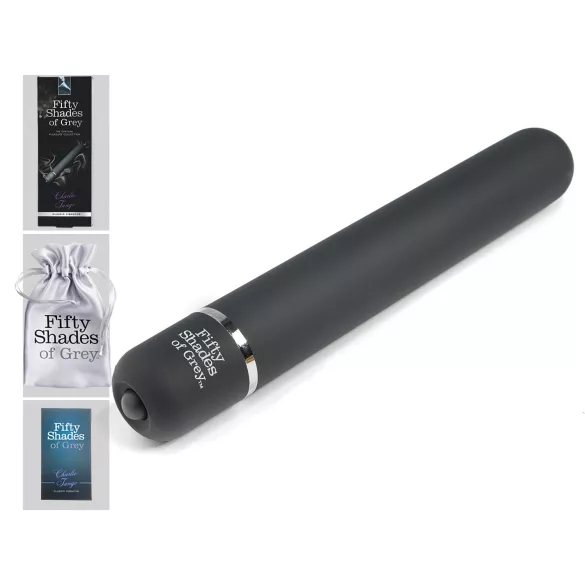 Fifty Shades of Grey vibrators rievots ūdensizturīgs pelēks