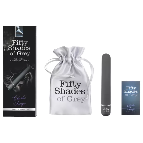 Fifty Shades of Grey vibrators rievots ūdensizturīgs pelēks