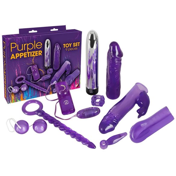You2Toys - vibrators komplekts 9 gabali violetais