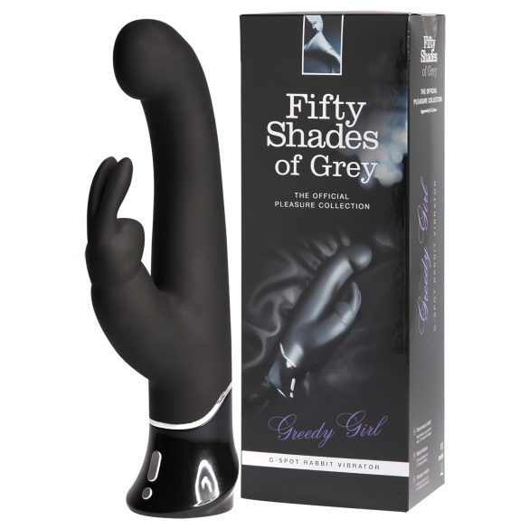 Pelēkais piecdesmit nokrāsas - vibrators ar klitora stimulatoru (USB)