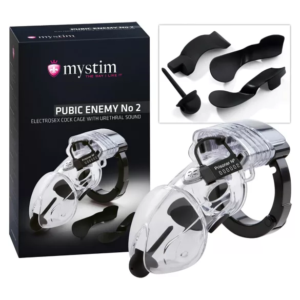 mystim Pubic Enemy No 2 - elektro dzimumlocekļa būri