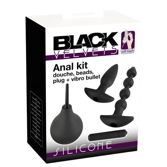 Black Velvets anālais vibratoru komplekts 4 gab.