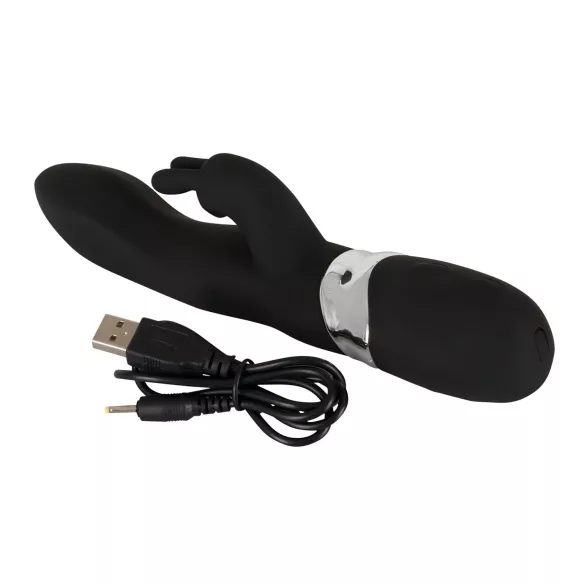 SMILE vibrators ar 2 motoriem USB uzlāde melns
