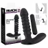 Black Velvets vibrators ar rievojumu vidējs melns