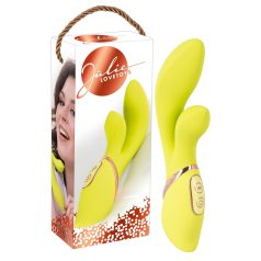 Jülie - vibrators ar klitora roku (dzeltenzaļš)