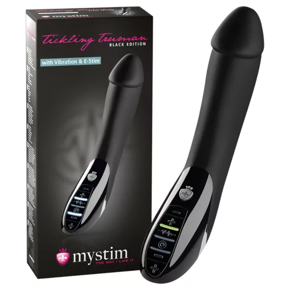 mystim elektro stimulācijas vibrators Tickling Truman melns