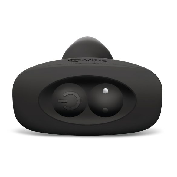 b-Vibe - rotējošs pērlīšu akumulatora anālais vibrators (melns)