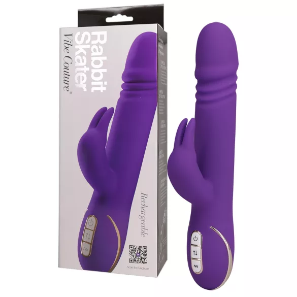 Vibe Couture trusīša vibrators ar kustīgu galu, violets