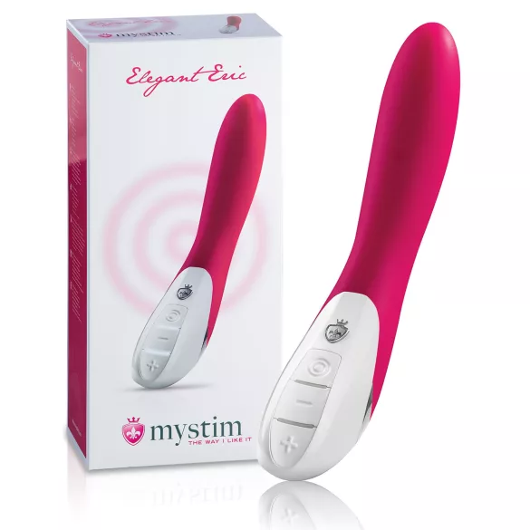 mystim Elegant Eric - vibrators ar diviem motoriem rozā