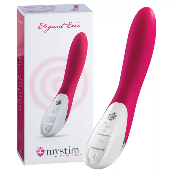 mystim Elegant Eric - vibrators ar diviem motoriem rozā