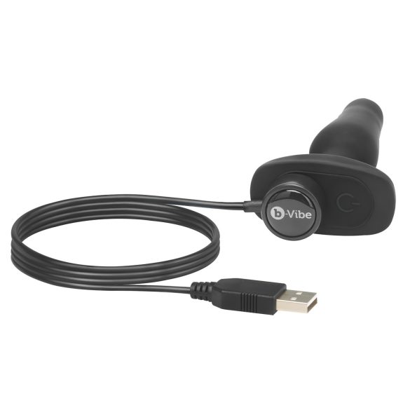 b-Vibe Novice - anālais vibrators iesācējiem melns