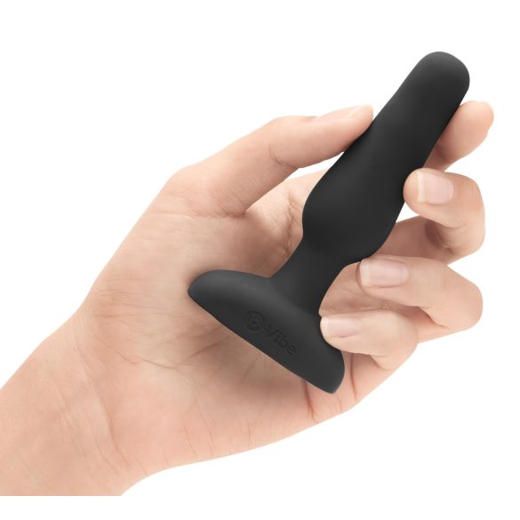 b-Vibe Novice - anālais vibrators iesācējiem melns