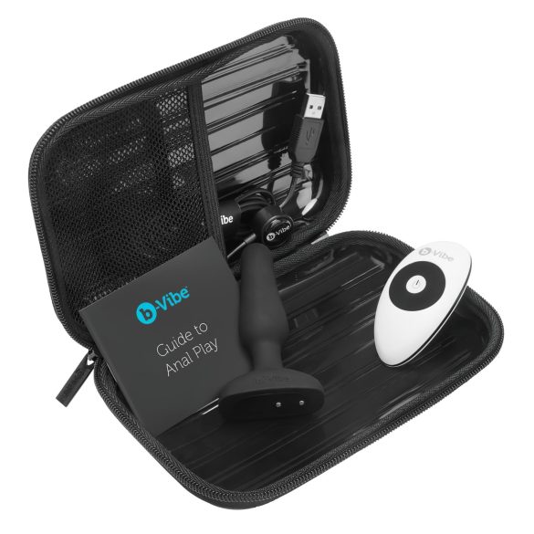 b-Vibe Novice - anālais vibrators iesācējiem melns