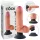 King Cock vibrators ar piesūcekni 18 cm naturāls