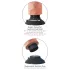 King Cock vibrators ar piesūcekni 18 cm naturāls