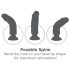 King Cock 7 piesūcekņa vibrators (18 cm) - naturāls
