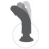 King Cock 7 piesūcekņa vibrators (18 cm) - naturāls