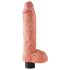 King Cock 10 piesūceknis vibrators (25 cm) - dabīgs