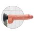 King Cock 10 piesūceknis vibrators (25 cm) - dabīgs