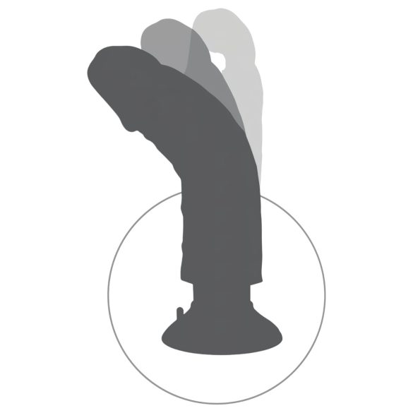 King Cock reālistisks dildo ar piesūcekni 25 cm, naturāls