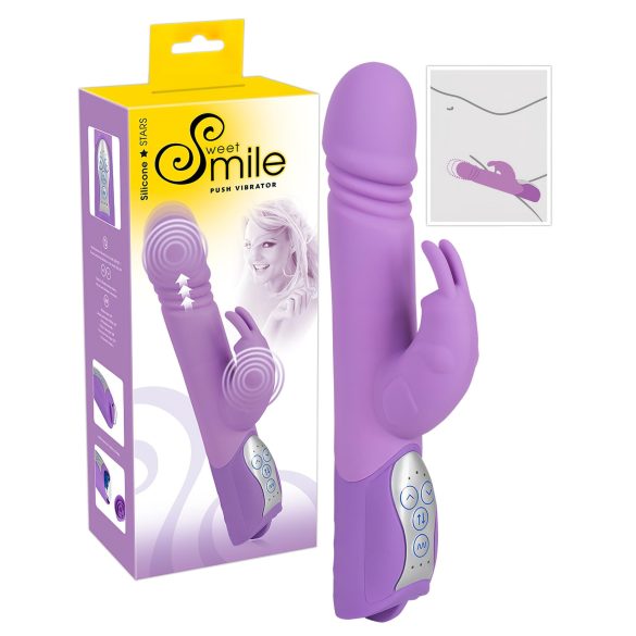 SMILE Push - spēcīgs, ar klitora sviru vibrators (violets)