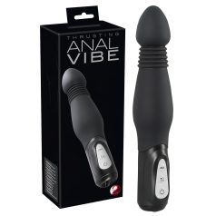 You2Toys - anālais vibrators ar bīdāmu funkciju melns