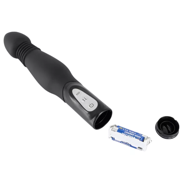 You2Toys - anālais vibrators ar bīdāmu funkciju melns