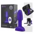 b-Vibe Rimming - rotējošs pērlīšu anālais vibrators (violets)