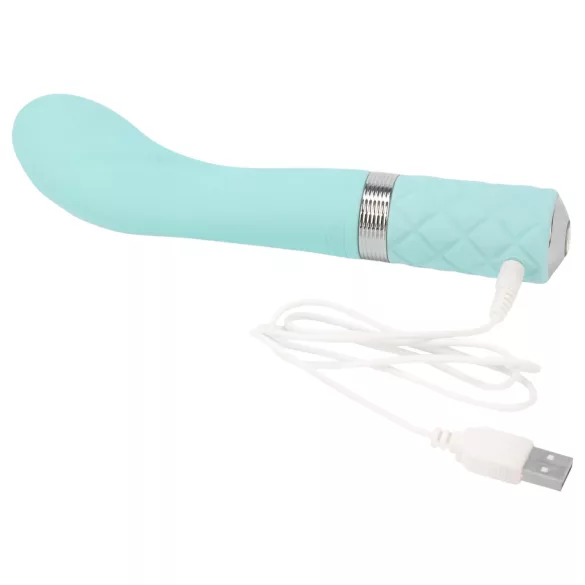 Pillow Talk Sassy - uzlādējams G-punkta vibrators tirkīza