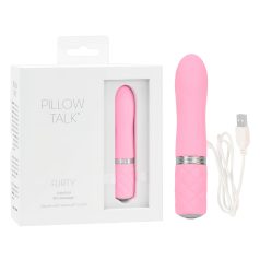 Pillow Talk Flirty - uzlādējams vibrators stienis rozā