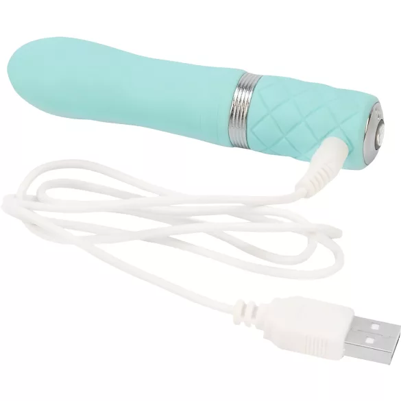 Pillow Talk Flirty - uzlādējams vibrators stienītis tirkīza