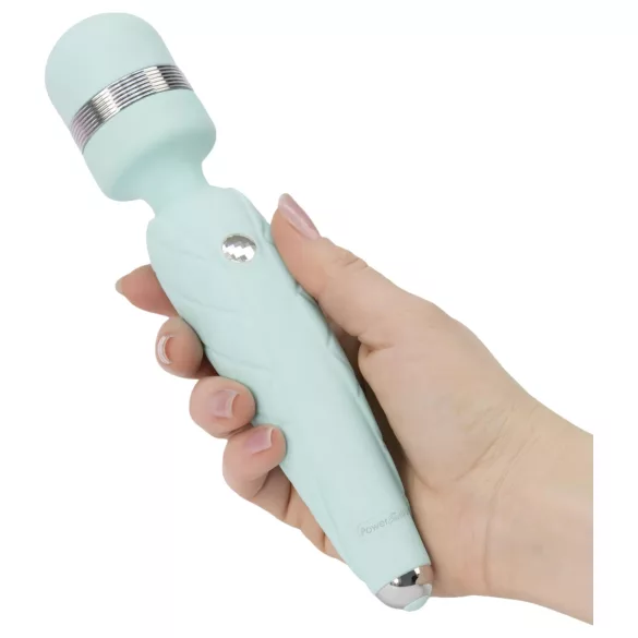 Pillow Talk Cheeky Wand - akumulators masāžas vibrators tirkīza