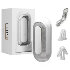 TENGA Flip Zero - vīriešu vibrators masturbators balts