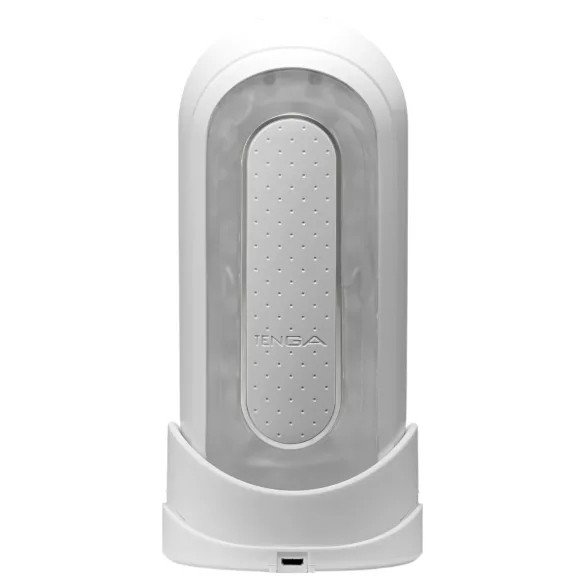 TENGA Flip Zero - vīriešu vibrators masturbators balts