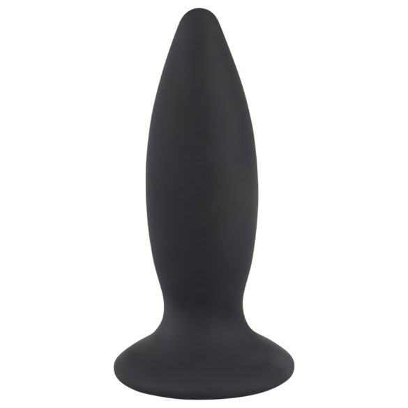 Black Velvets anālais vibrators iesācējiem, mazs, melns, uzlādējams