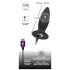 Black Velvets anālais vibrators iesācējiem, mazs, melns, uzlādējams