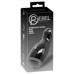   Rebel - masturbators vīriešiem ar apsildi un vibrāciju melns