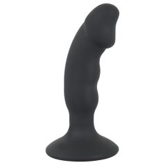   Black Velvets - anālais vibrators ar dildo, uzlādējams, melns