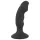 Black Velvets - anālais vibrators ar dildo, uzlādējams, melns