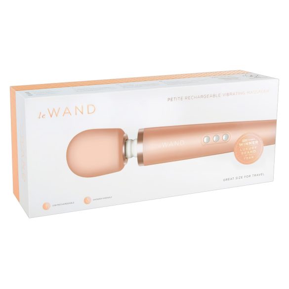Le Wand Petite - masāžas vibrators rozā-zelta