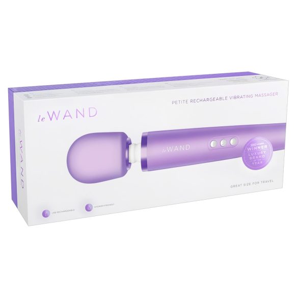 Le Wand Petite - ekskluzīvs, uzlādējams masāžas vibrators (violets)