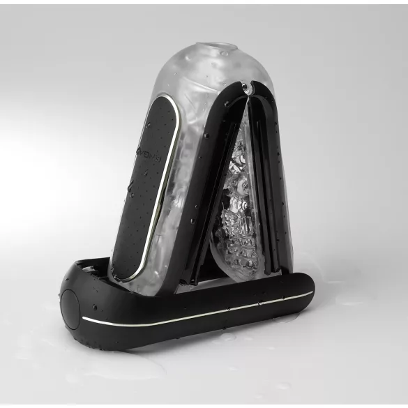 TENGA Flip Zero - vīriešu vibrējošs masturbators melns